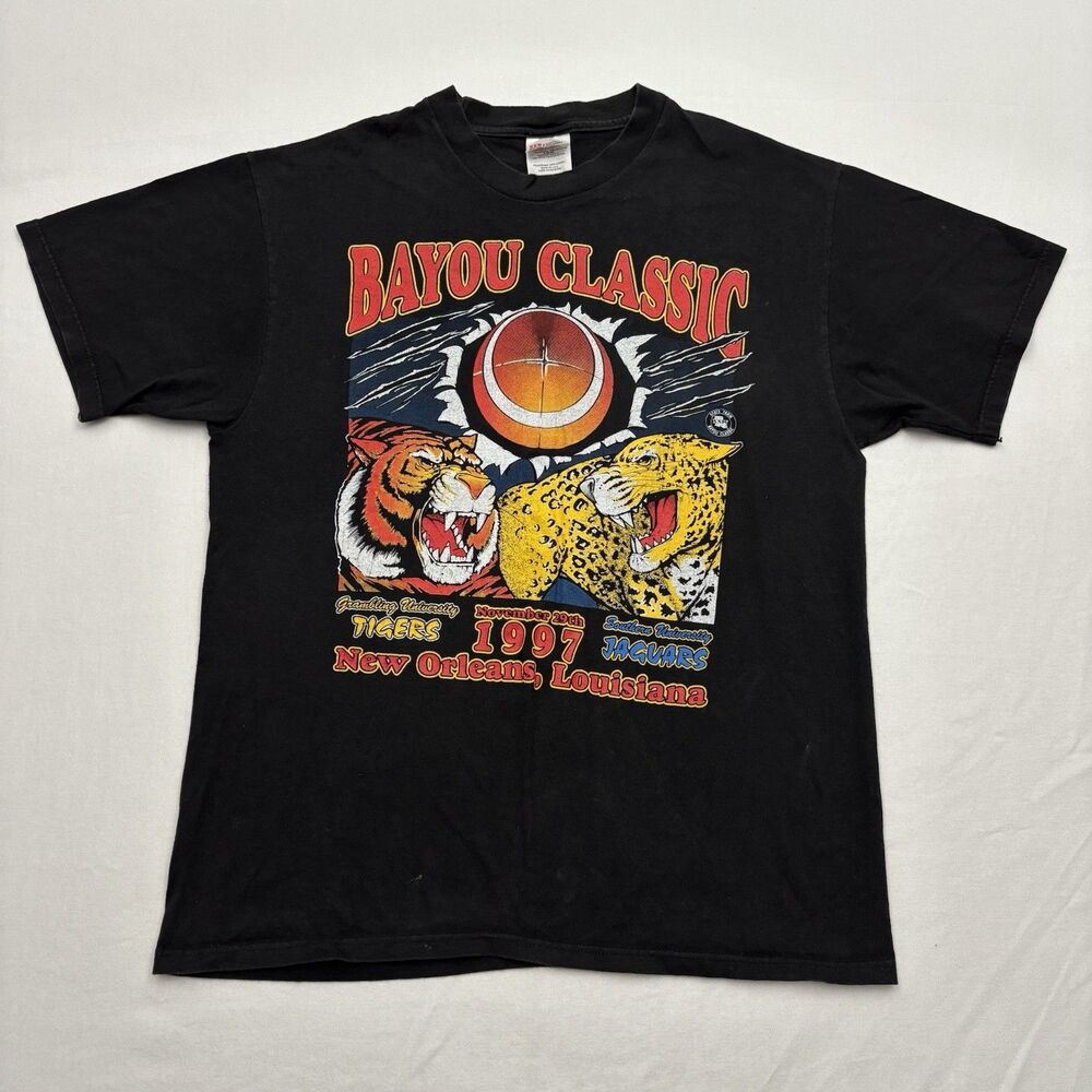 Vintage 1997 Bayou Classic XXIV Grambling vs Southern University T-Shirt Size L